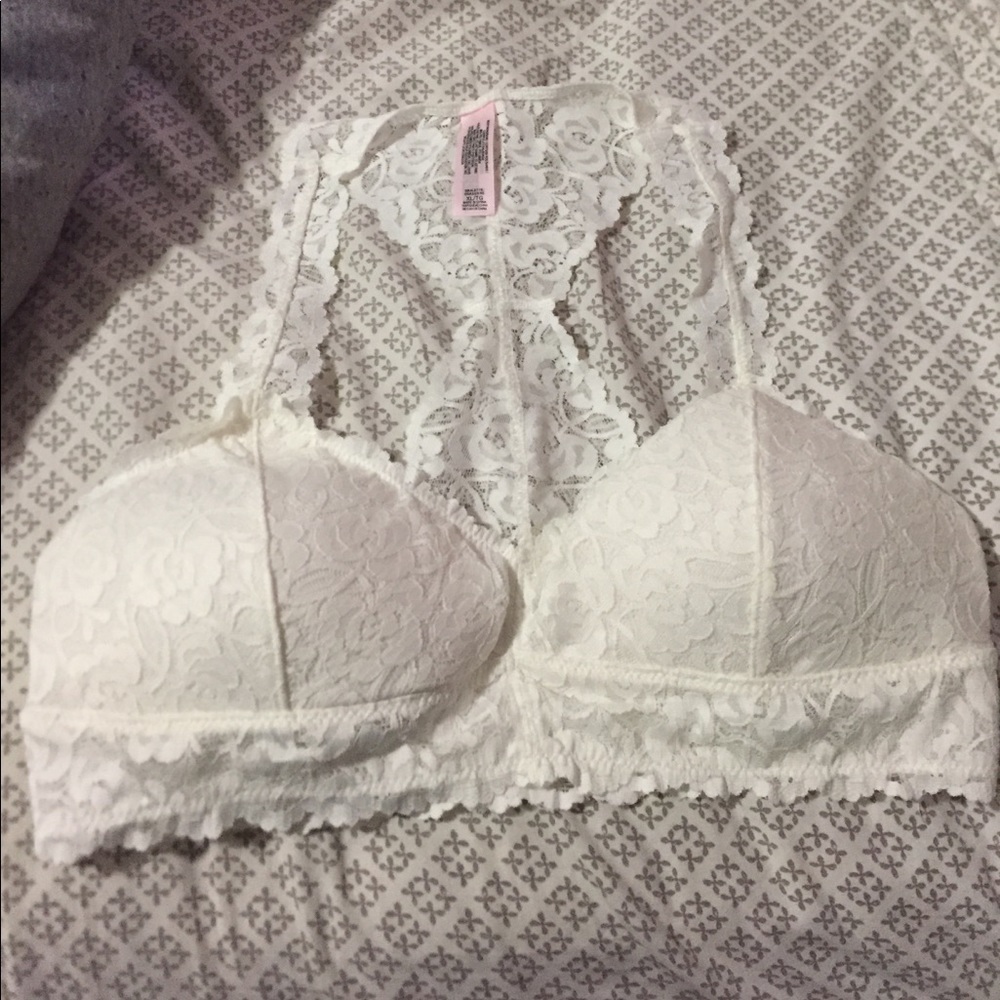 VS White Lace Bralette