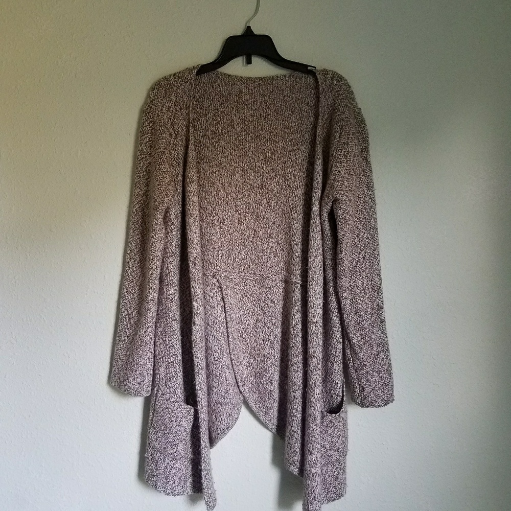 Cashmere Wool Open Front Cardigan