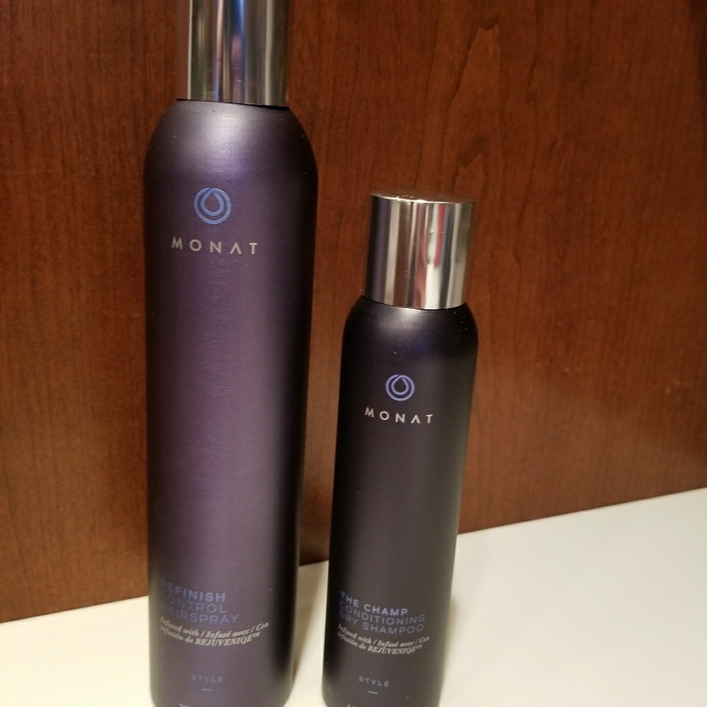 MONAT Hairspray and dry shampoo