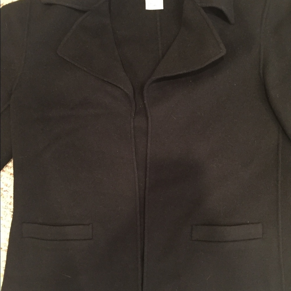 Talbots Buttonless Wool Blazer - Picture 3 of 4