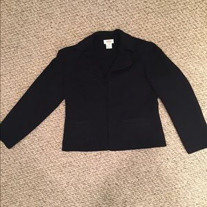 Talbots Buttonless Wool Blazer