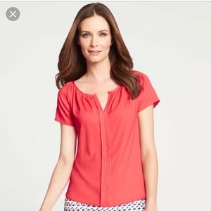 Ann Taylor Coral Blouse