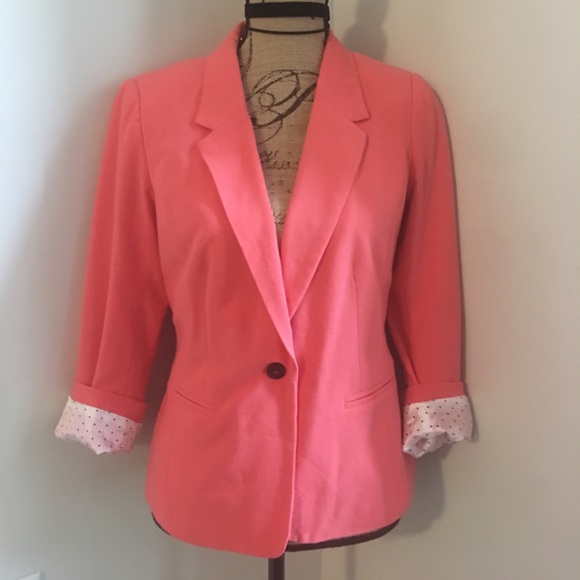 Kensie Jackets & Blazers - Coral Blazer