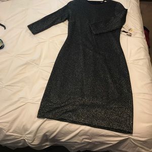 Winter metallic dress