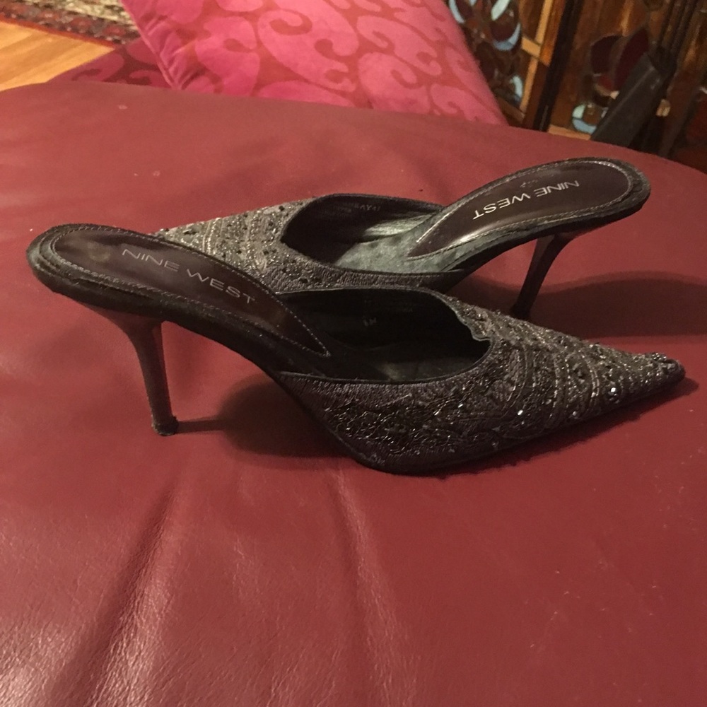 9-West Sparkling Mules