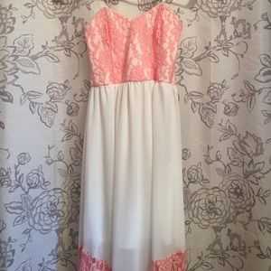 Strapless maxi dress
