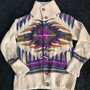 Eddie Bauer Tribal Print Cardigan
