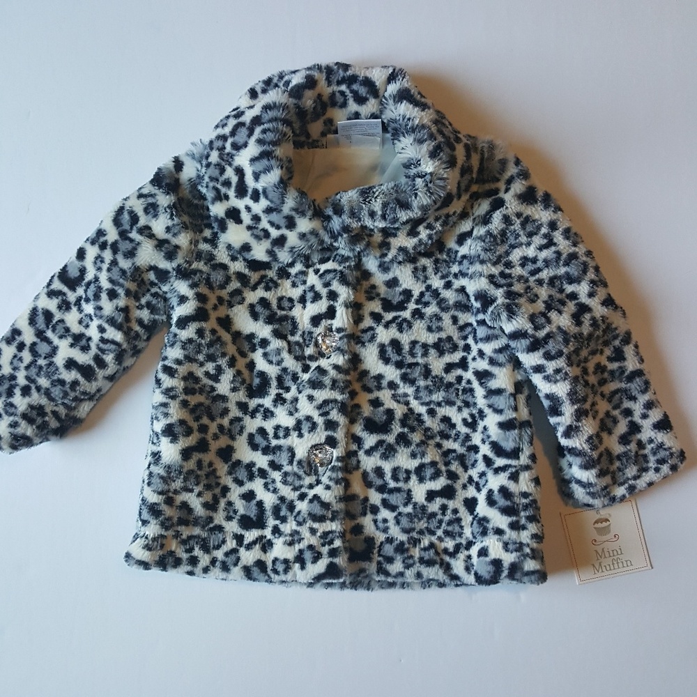 🆕️Mini Muffin Faux Fur Coat (Size 3-6 mths)