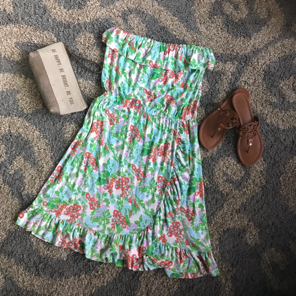 Lily Pulitzer strapless sun dress