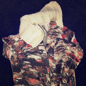 Cozy knit collar sweater