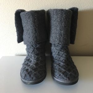Gray UGG Lattice Cardy boots