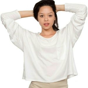 American Apparel Jersey Long Sleeve Pocket Tee