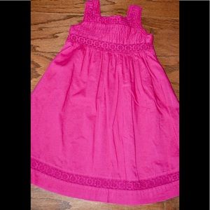 GAP kids pink eyelet dress