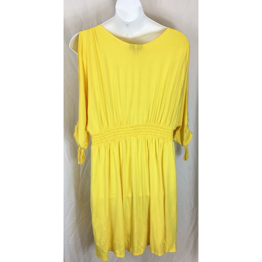 Lane Bryant cold shoulder tassel smocked dress - Picture 7 of 7