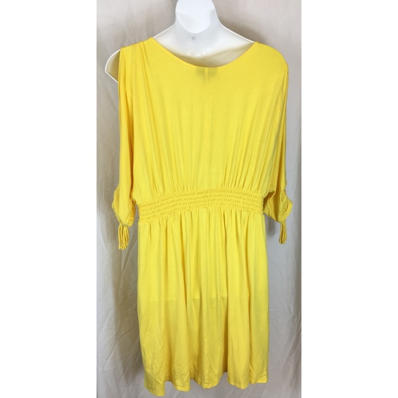 Lane Bryant cold shoulder tassel smocked dress - Picture 7 of 7