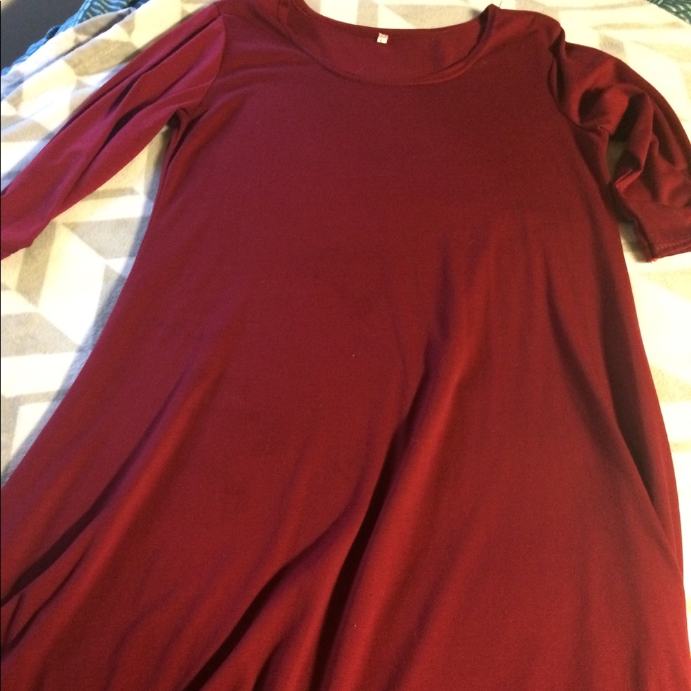 ABL red fall/winter dress