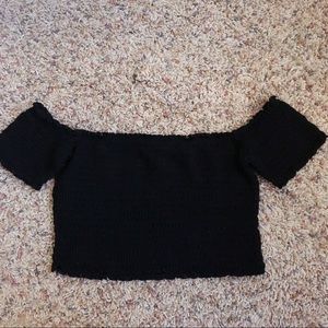 Off the shoulder crop top