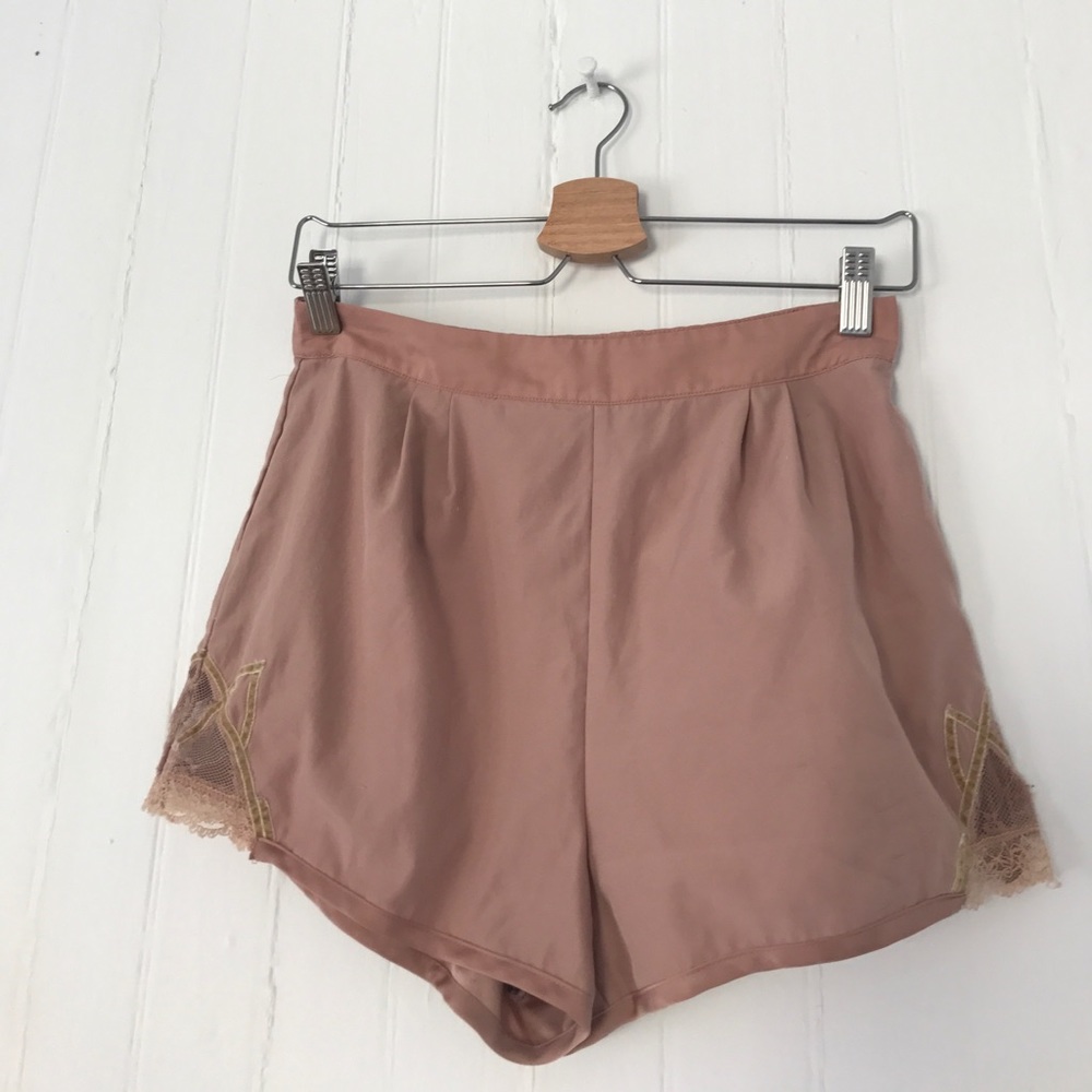 Silence and Noise Blush Lace Shorts