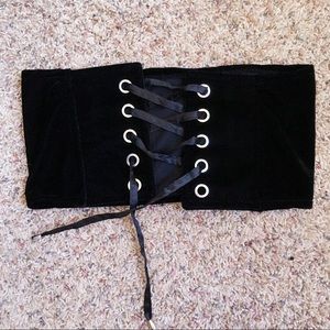 Velvet waist belt