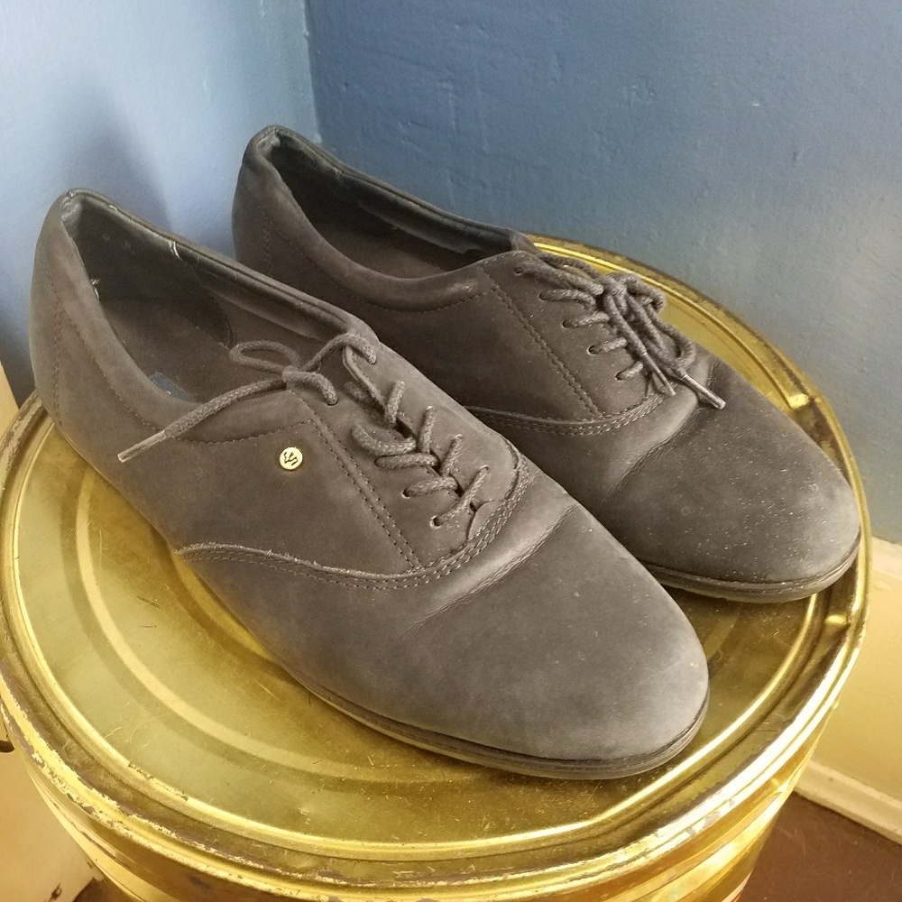 Faux Suede Oxfords