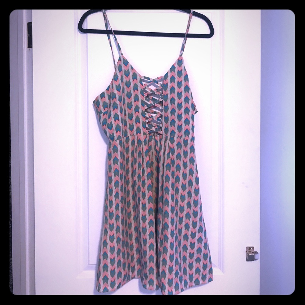 Millau Chevron Patterned Dress