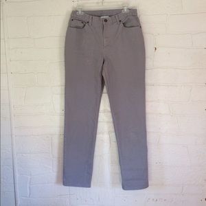 Vintage Grey Jeans Mid Rise Jeans Mom 90s Gray Denim Straight Leg