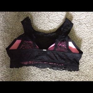 VS PINK Black Lace High Neck Bralette 💕
