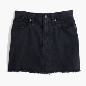 Madewell Mccaren black denim skirt