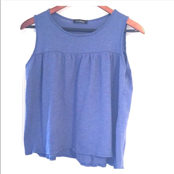 ✨NWOT✨ Blue Babydoll Tank top - Picture 4 of 4