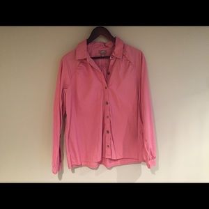 J. Jill Small Pink Button-Down Cotton Dress Shirt