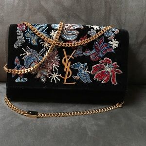 *SOLD* Limited Edition Black YSL Beaded Clutch