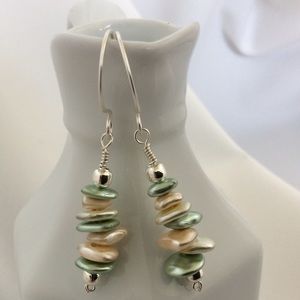 🎉SOLD🎉Stacked Glass Bead Earrings