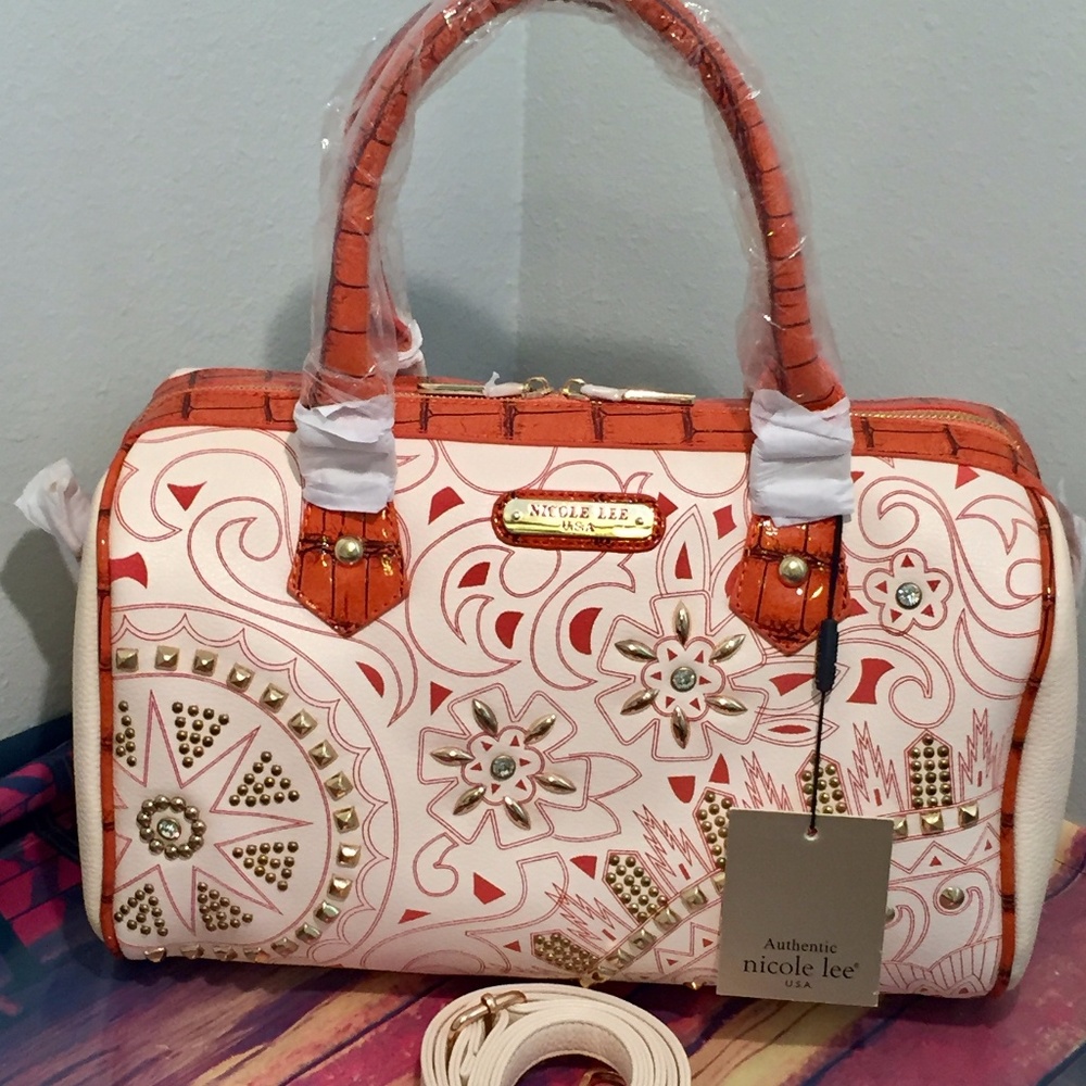 Authentic Nicole Lee USA Maritza Leather Handbag