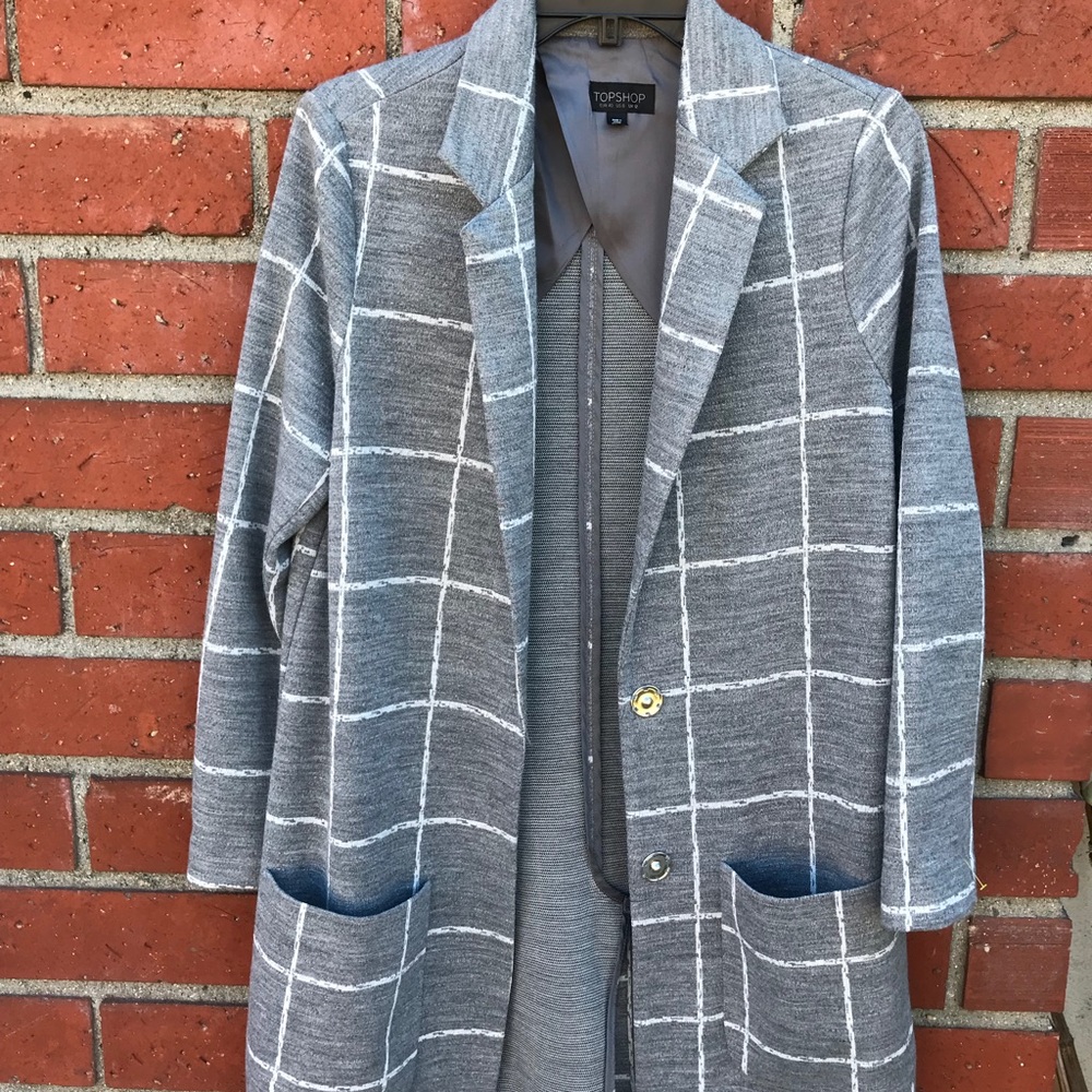 Top Shop White and gray lightweight jacket - Picture 4 of 8