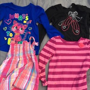 Four toddler shirts