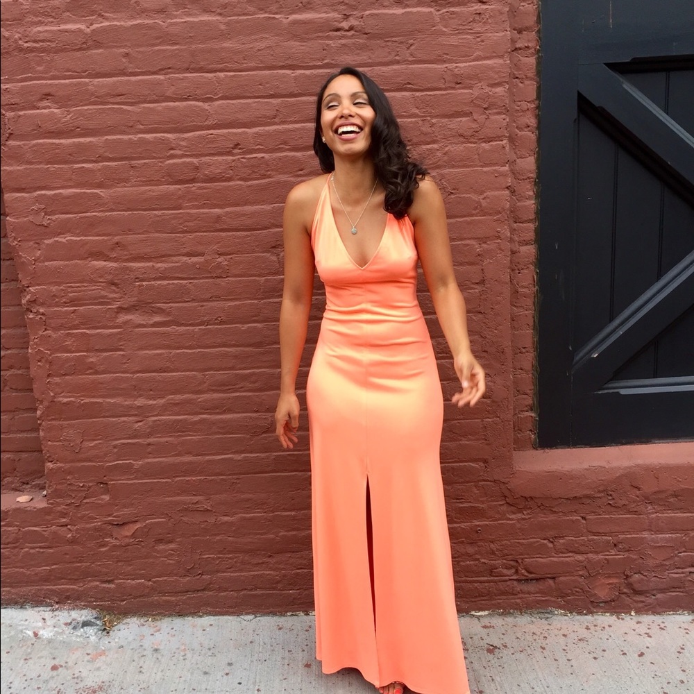 Coral dress