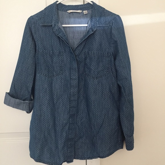 Denim Lauren Conrad Button-Down - Picture 1 of 2