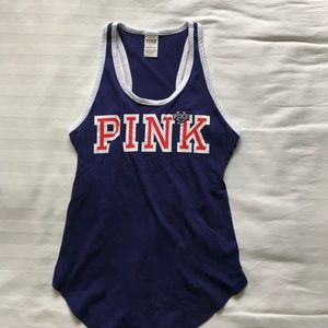 PINK Victoria Secret curved Hem tank