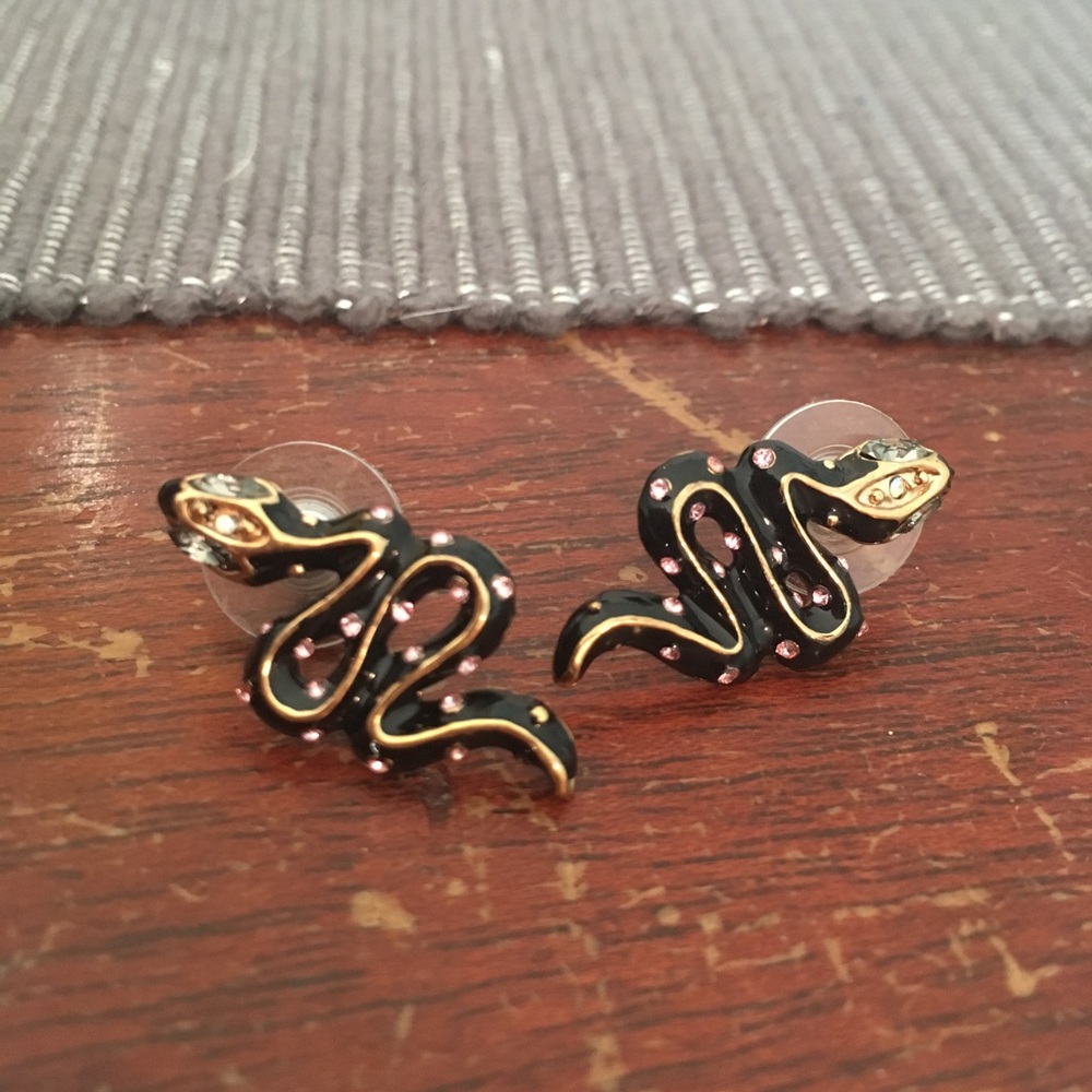 Betsy Johnson Snake Earrings