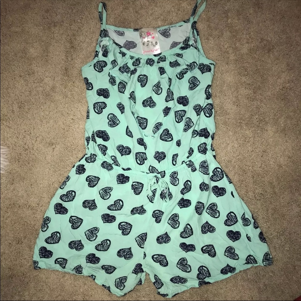 Mint Heart Romper 💚
