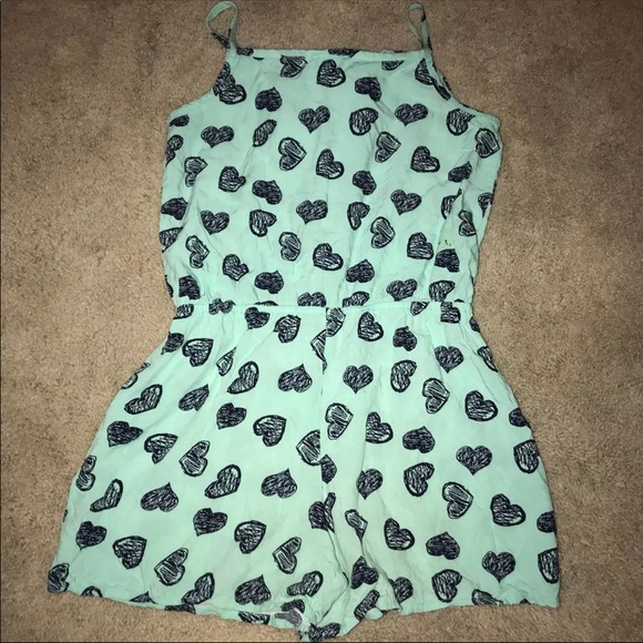 Mint Heart Romper 💚 - Picture 2 of 4
