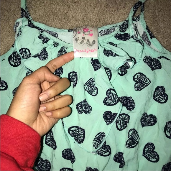 Mint Heart Romper 💚 - Picture 3 of 4