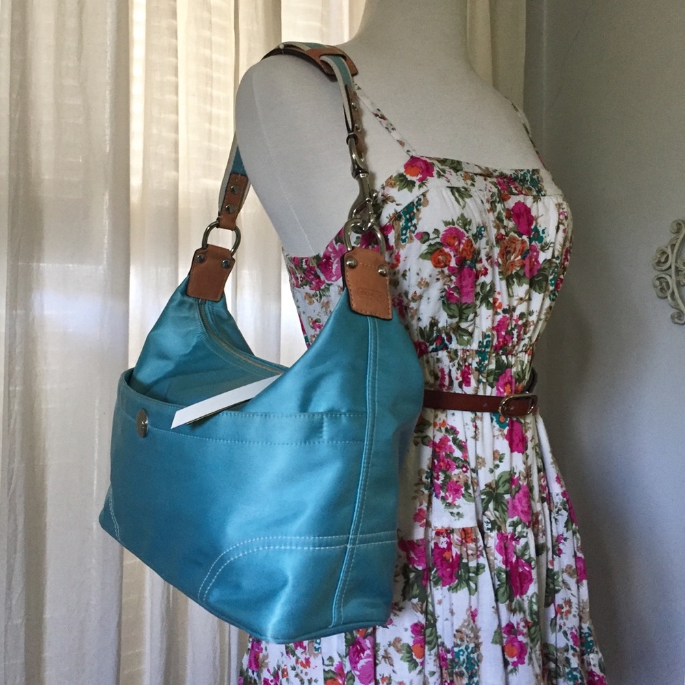 Coach Hamptons Weekender Sateen Bag