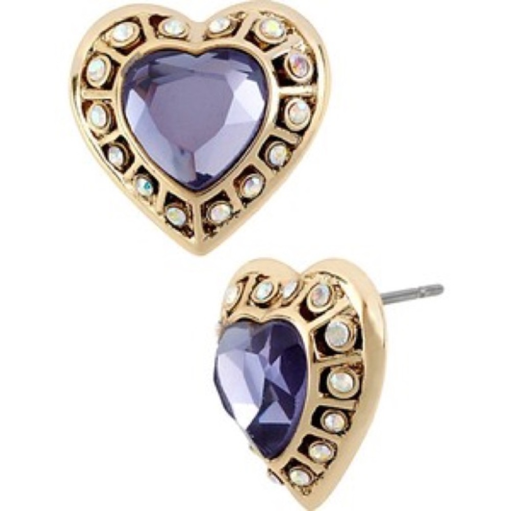 Purple Heart earring