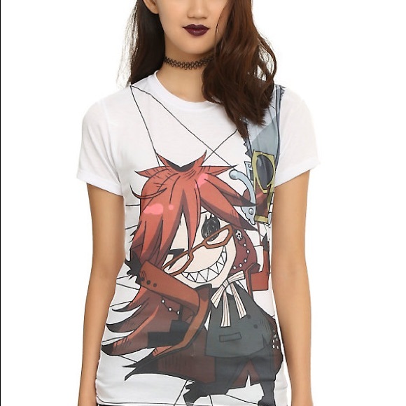 🎄MAKE AN OFFER🎄 Hot Topic Black Butler Tee Shirt - Picture 1 of 3