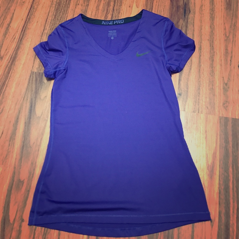 Purple Nike Pro quick dry