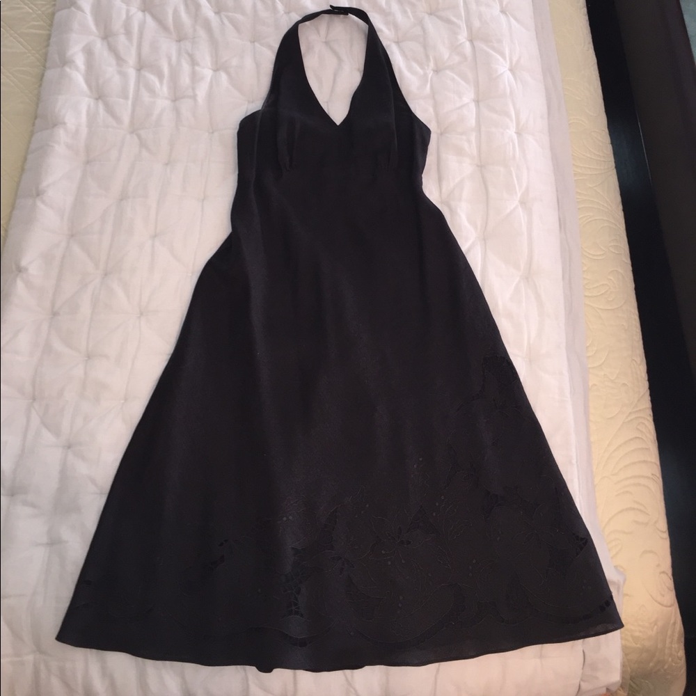 Black halter Ann Taylor dress