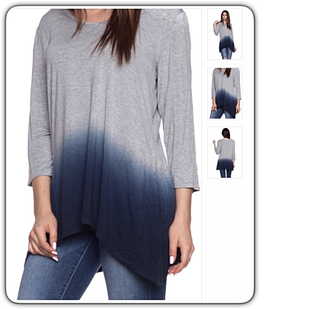 ✅LAST 1 Ombré Tie Dye Flattering Flowy Tunic sold - Picture 5 of 8