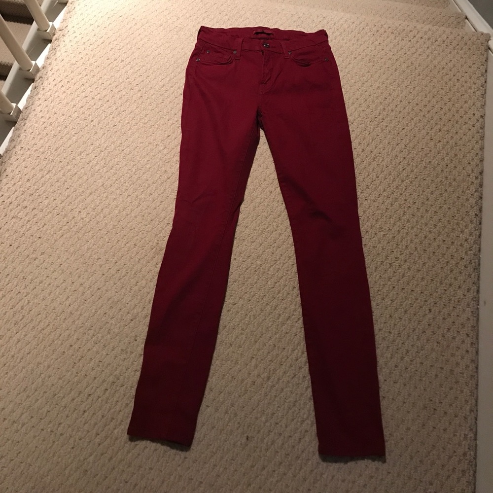 7 for all Mankind Skinny Sateen Jean NWOT