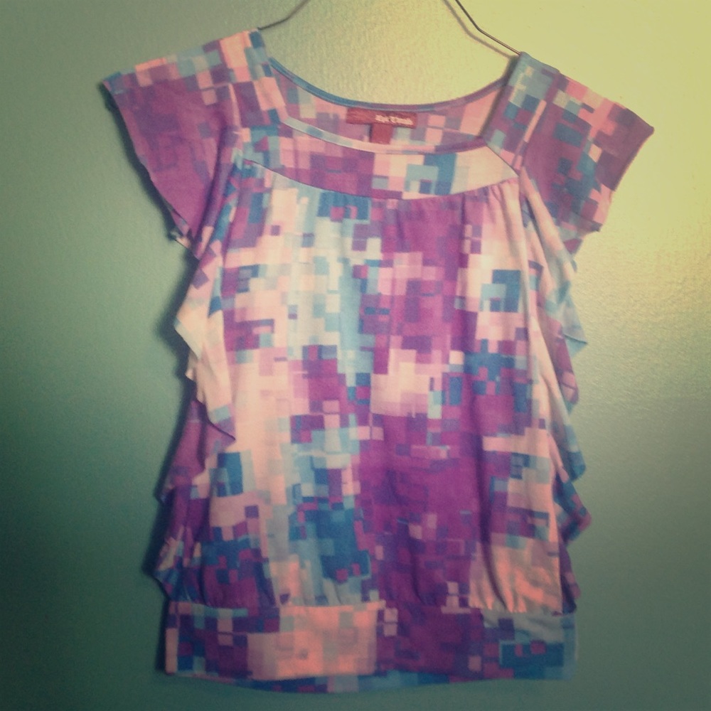 A flutter sleeve top